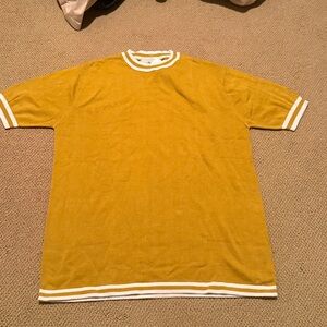 Madcap England Mustard Yellow Short Sleeve Sweater size 3xl